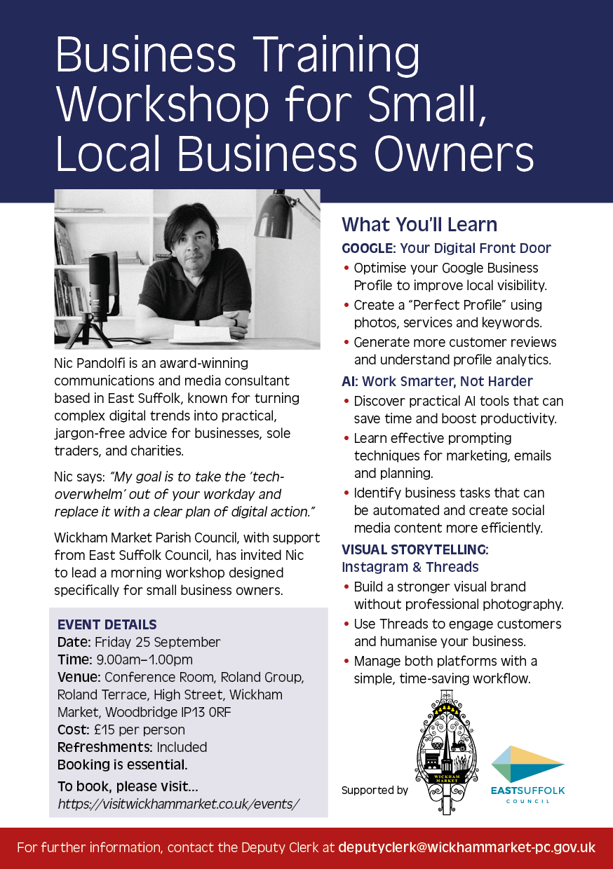 Business Training Workshop For Small Local Businesses