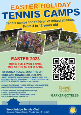 Easter Holiday Tennis Camps